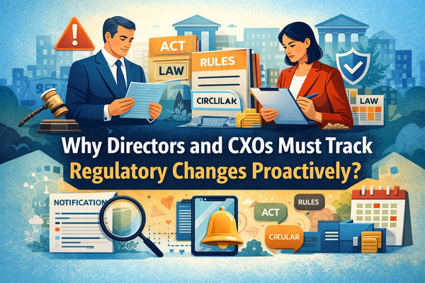Why Directors and CXOs Must Track Regulatory Changes Proactively?